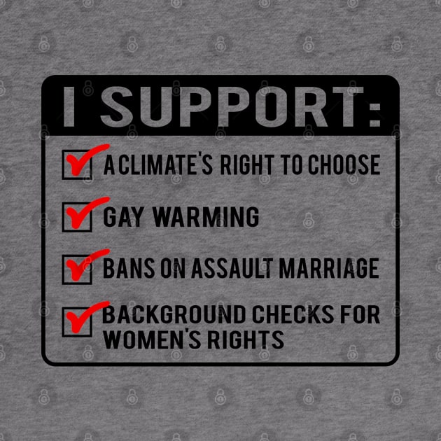 I Support List by Alema Art